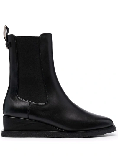 Ferragamo Ladies Black Wyatt Ankle Boot, Brand Size 5.5