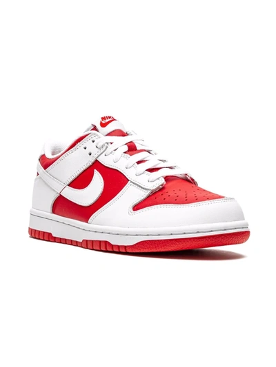 Nike Kids'  Dunk Low Sneakers In Red