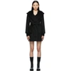 Max Mara Rialto Hooded Camel Coat In 002 Black
