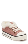 Olivia Miller Kids' Omg Low Top Faux Fur Sneaker In Blush