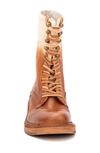 Vintage Foundry Adalina Dip Dyed Leather Boot In Tan Faded
