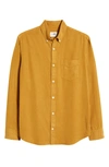 Nn07 Levon Slim Fit Button-down Shirt In Mustard