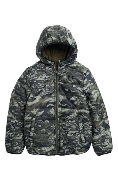 Under Armour Kids' Reversible Puffer Jacket In Marine Od Green