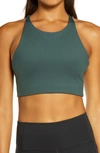 Girlfriend Collective Topanga Sports Bra In Moss