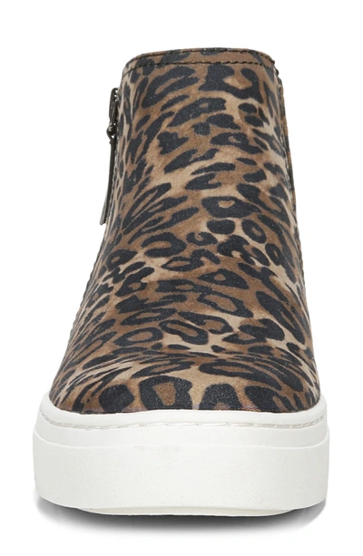 Naturalizer Celeste Sneaker In Brown Cheetah Print Fabric