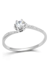 COVET DAINTY CZ ENGAGEMENT RING
