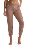 Commando Luxury Rib Jogger Pants In Mushroom