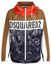 Dsquared2 Technical Fabric Bomber Jacket For Men In Blue