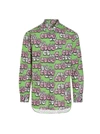 Comme Des Garçons Shirt Kaws Printed Cotton Poplin Shirt In Multicolor
