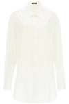 Ann Demeulemeester Alla Cotton Poplin Shirt In White (white)