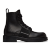 VALENTINO GARAVANI BLACK 'VL7N' CITY COMBAT BOOTS