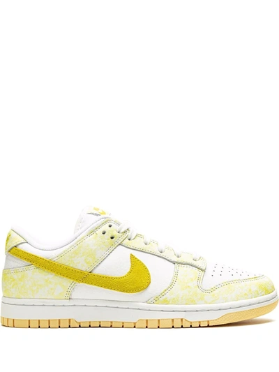 Nike Dunk Low "yellow Strike" Sneakers In White