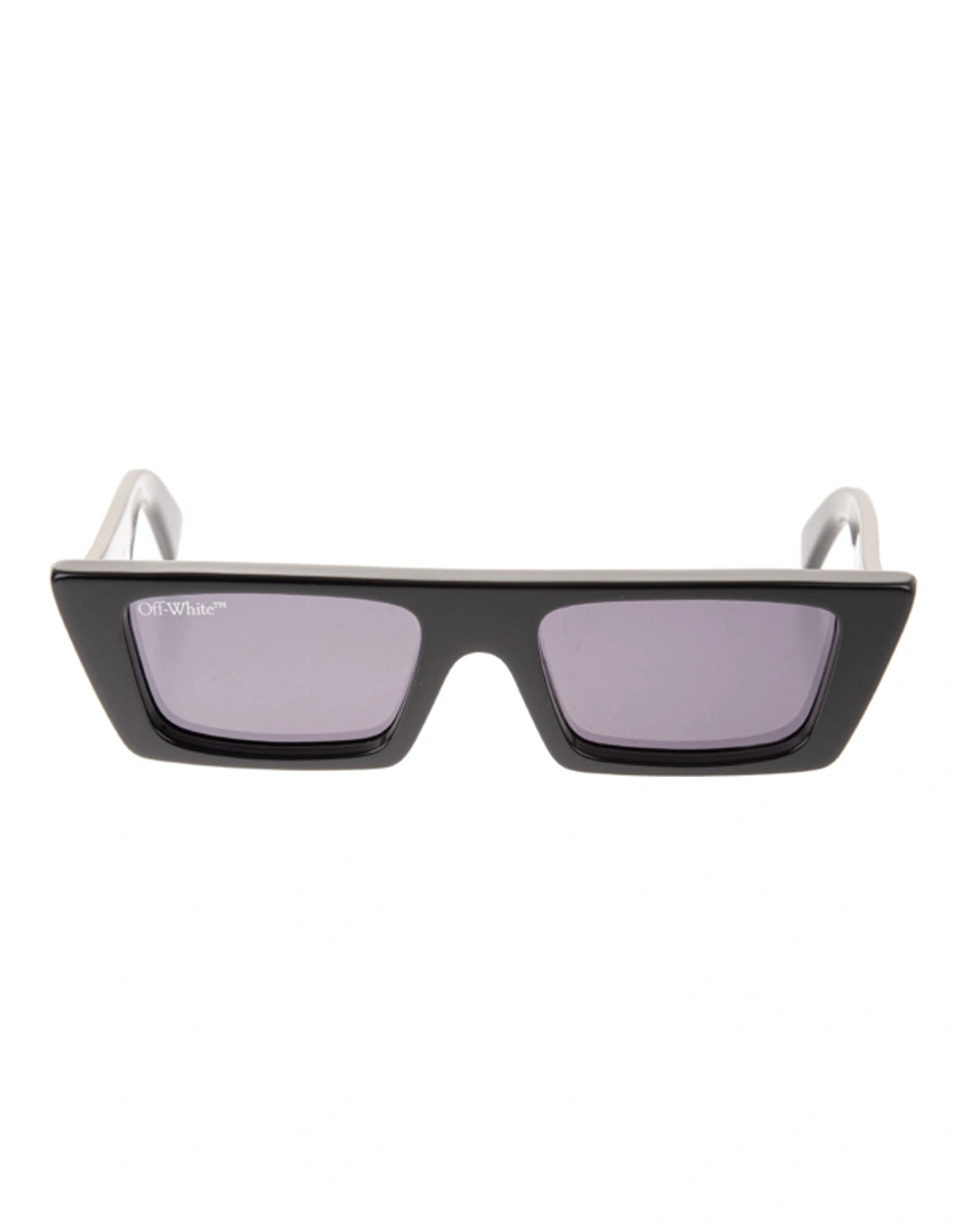 Off-white Unisex Black Marfa Rectangular Frame Sunglasses  display picture 3
