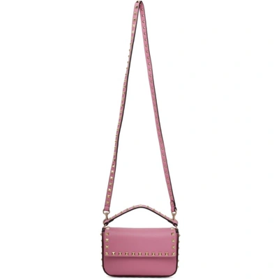 Valentino Garavani Pink Small Rockstud Bag In M38 Dawn Pi