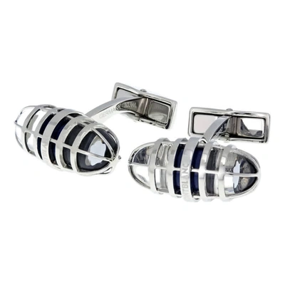 Montblanc Urbanwalker Stainless Steel Cufflinks In Silver Tone