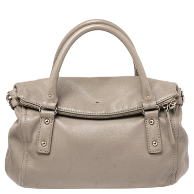 Pre-owned Kate Spade Beige Leather Cobble Hill Leslie Satchel