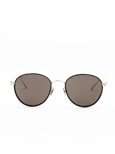 Cartier Round Frame Sunglasses In Gold