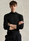 Polo Ralph Lauren Soft Cotton Mockneck Shirt In Nevis