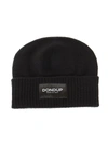 Dondup Cashmere And Wool Beanie In Black