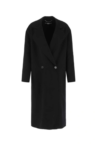 Stella Mccartney Black Wool Coat Black  Donna 36