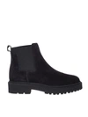 Hogan Woman Ankle Boots Black Size 7.5 Leather In Black