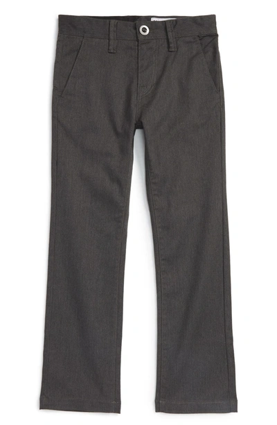 Volcom Modern Stretch Chinos In Charcoal Heather
