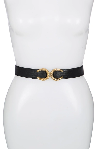 Raina Rama Mini Cici Leather Belt In Black