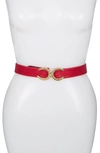 Raina Rama Mini Cici Leather Belt In Red