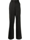Goen J High Waisted Tailored Trousers In 灰色