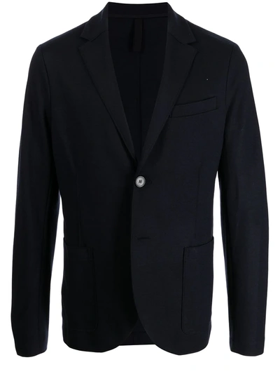 Harris Wharf London Virgin Wool Single-breasted Blazer In Midnight Blue