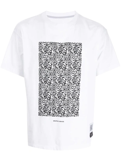 Fumito Ganryu Logo-print Cotton T-shirt In Weiss