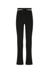 ANDREA ADAMO BLACK STRETCH VISCOSE BLEND PANT  BLACK ANDREA ADAMO DONNA M