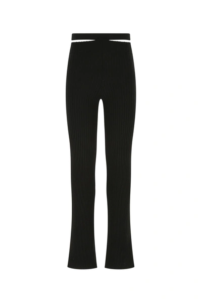 Andrea Adamo Andreādamo Black Viscose Blend Trousers
