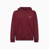 Apc Logo-print Cotton Hoodie In Gab - Rouge Fonce