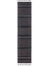 Burberry Reversible Check Cashmere Scarf In Grey
