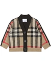 BURBERRY CHECK CASHMERE-WOOL CARDIGAN