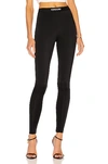 Tom Ford Stretch Lustrous Velour Signature Leggings Trousers Black In Black