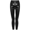 SPANX BLACK PATENT FAUX-LEATHER LEGGINGS,4122122