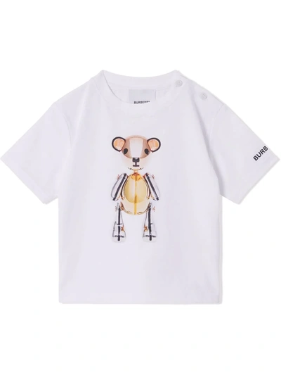 Burberry Babies' Kids Thomas Bear Print T-shirt (6-24 Months) In White