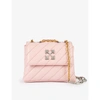 OFF-WHITE WOMENS PINK JACKHAMMER 19 QUILTED-LEATHER SHOULDER BAG