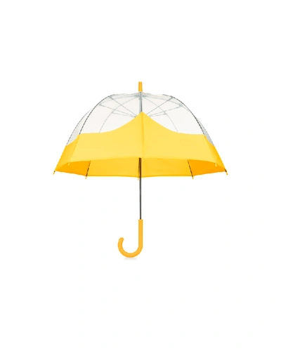 Hunter Moustache Bubble Umbrella In Yellow