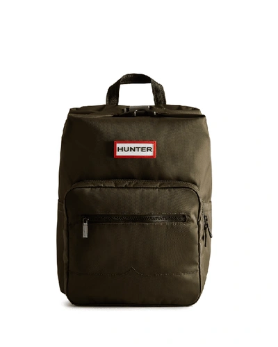 Hunter Nylon Pioneer Top Clip Backpack In Green