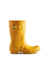 Hunter Original Short Waterproof Rain Boot In Yellow