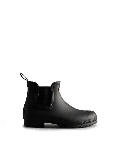 Hunter Commando Waterproof Chelsea Boot In Black