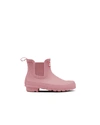 Hunter Original Gloss Waterproof Chelsea Boot In Pink