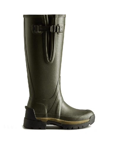 Hunter Women's Balmoral Adjustable 3mm Neoprene Wellington Boots In Green
