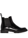 Church's Ketsby Met Studded Glossed-leather Chelsea Boots In Schwarz