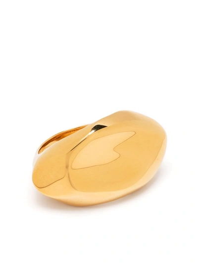 Alexander Mcqueen Goldtone Molten Metal Ring