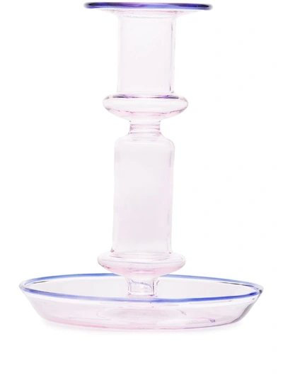Hay Set Of 2 Flare Candleholders In Pink