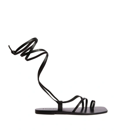 A.emery Leather Beau Sandals In Black